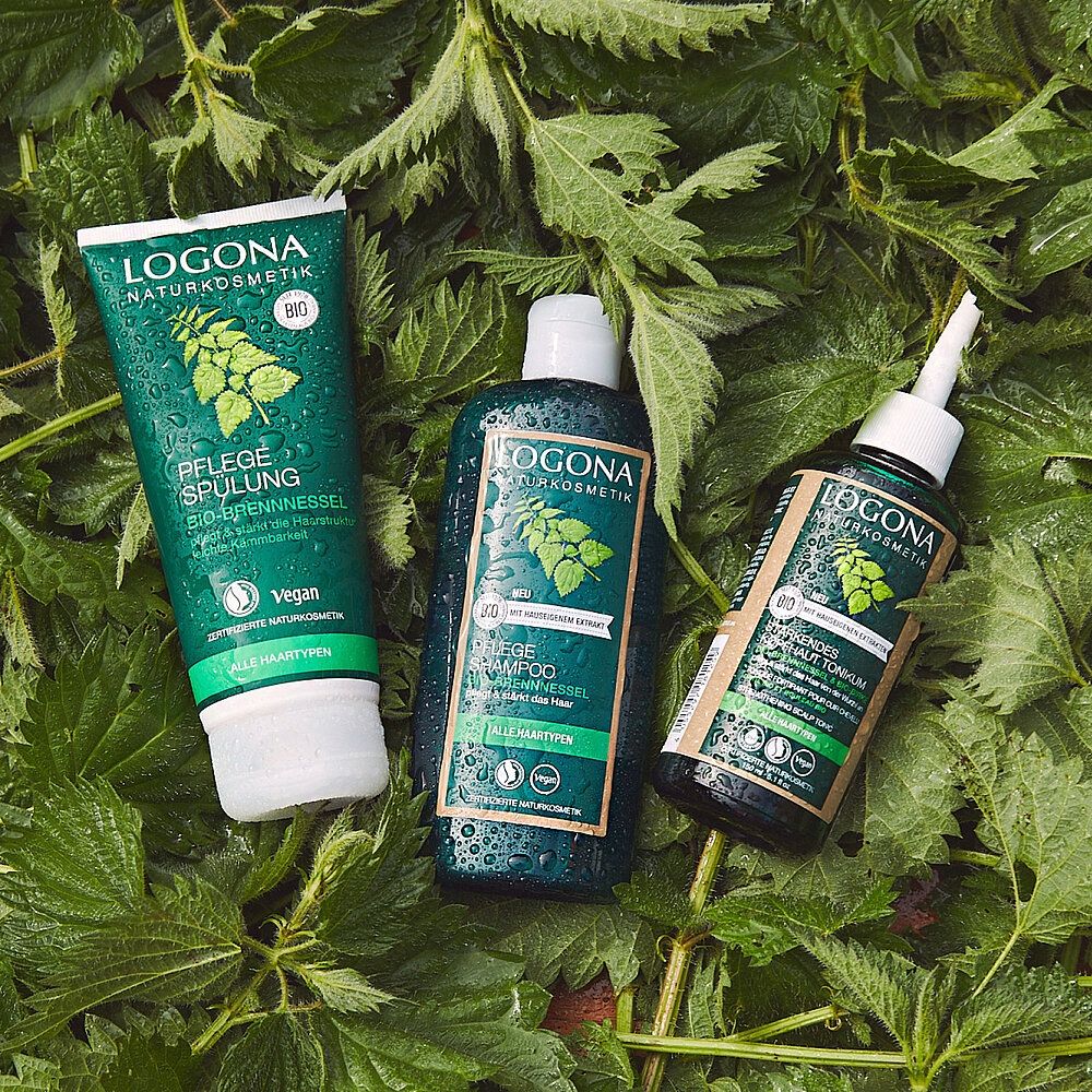 Logona Wzmacniający tonik do skóry głowy z organiczną pokrzywą i organicznym liściem brzozy 150ml