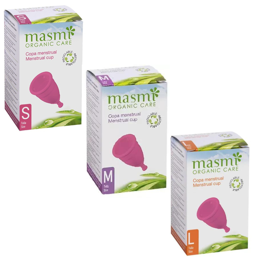 Masmi Kubeczek menstruacyjny różowy (rozmiary S, M i L) 1 szt.