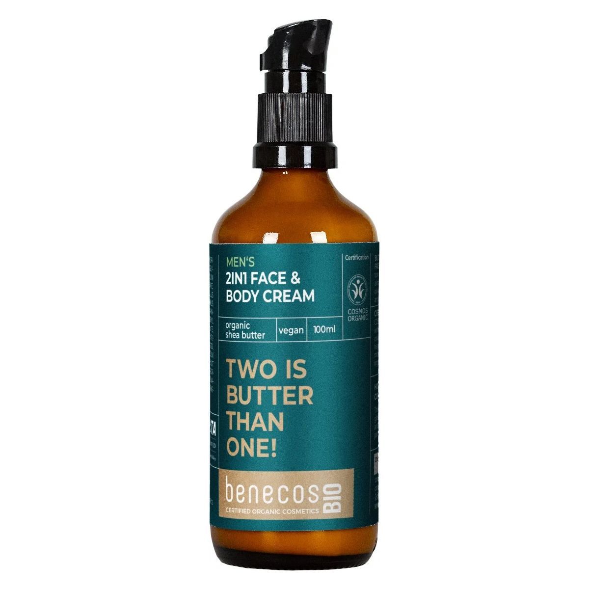 benecosBIO MEN 2w1 Krem do twarzy i ciała z organicznym masłem shea 100 ml