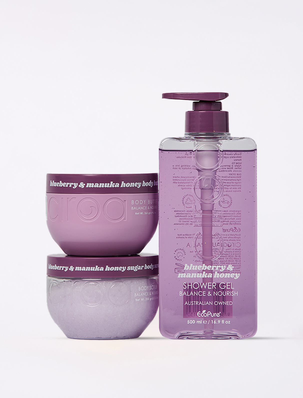 CIROA Beauty Masło odżywcze do ciała jagoda i miód manuka 265g
