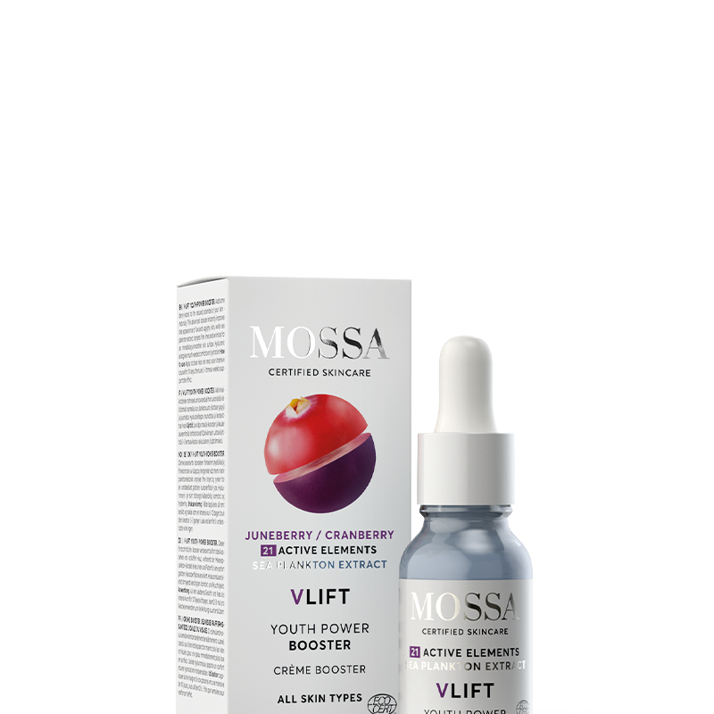 Przeciwzmarszczkowy booster z owocem czeremchy i żurawiną Mossa by Madara 15 ml