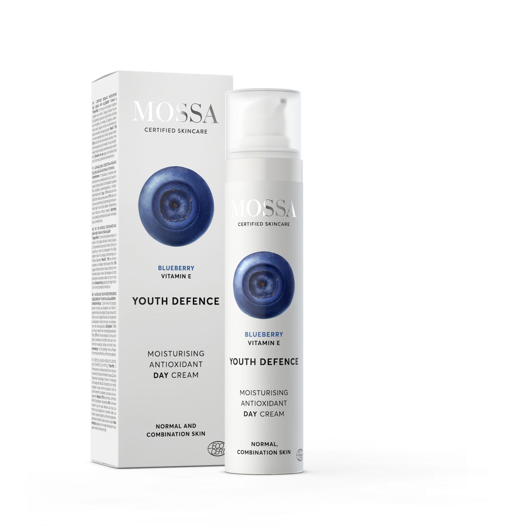 Nawilżający krem antyoksydacyjny na dzień z ekstraktem z borówki Mossa by Madara 50 ml