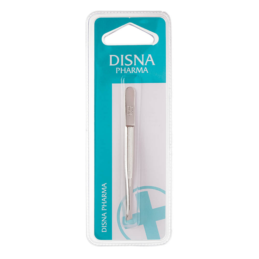 Disna Pharma Pęseta ze skośną końcówką (niklowana, stal chirurgiczna SOLINGEN, ręcznie polerowana) 8,5 cm