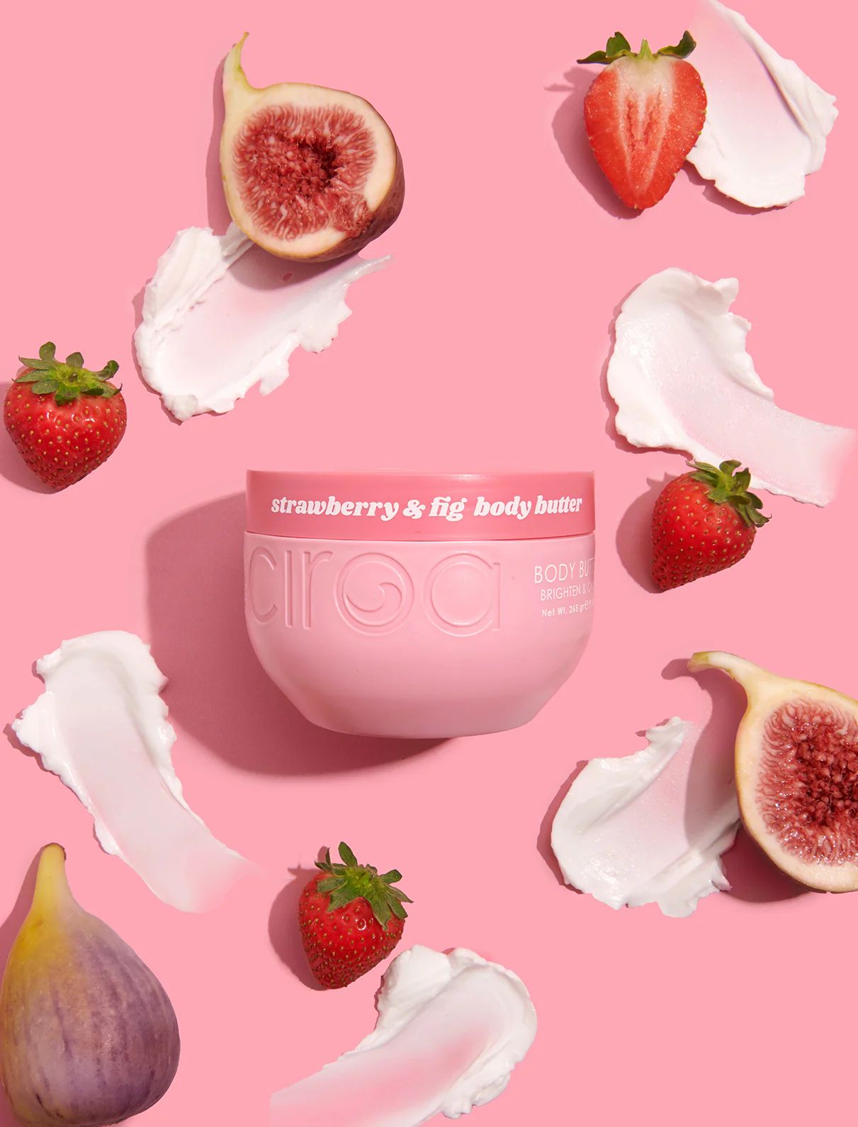 CIROA Beauty Masło rozjaśniające do ciała truskawka i figa 265g