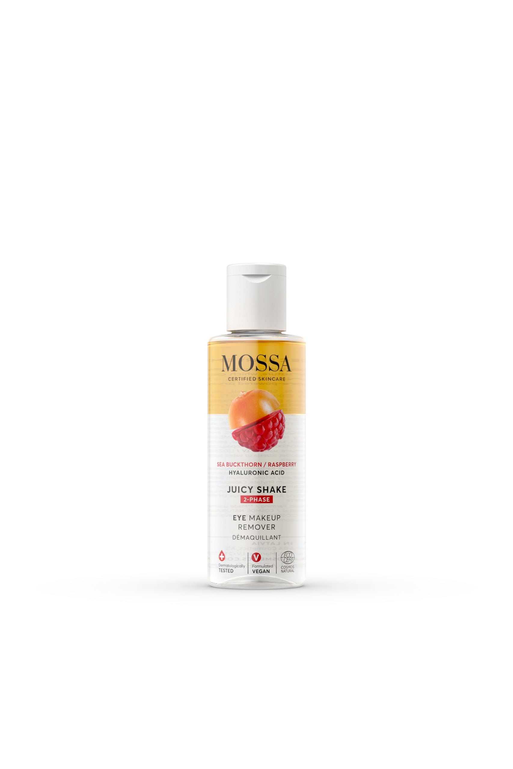 Dwufazowy płyn do demakijażu oczu z rokitnikiem i maliną Mossa by Madara100 ml