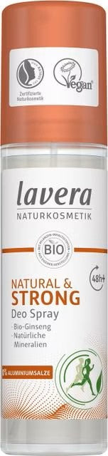 Dezodorant w sprayu STRONG dla aktywnych z żeń-szeniem  Lavera 75 ml