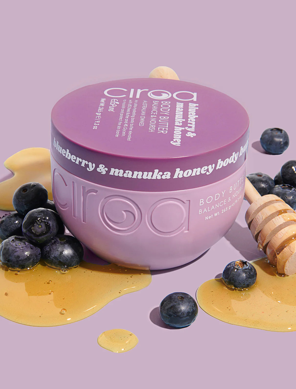 CIROA Beauty Masło odżywcze do ciała jagoda i miód manuka 265g