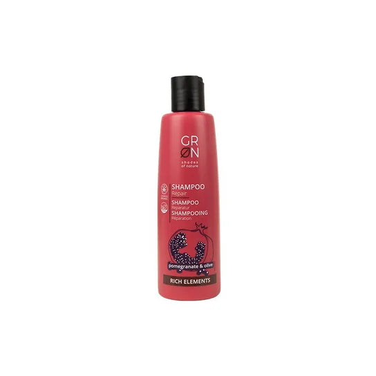 GRN Rich Elements Intensywnie regenerujący szampon do włosów łamliwych i matowych Granat & Oliwa 250 ml