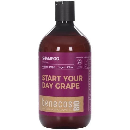 benecosBIO Szampon zwiększający objętość z organicznym olejem z winogron 500 ml