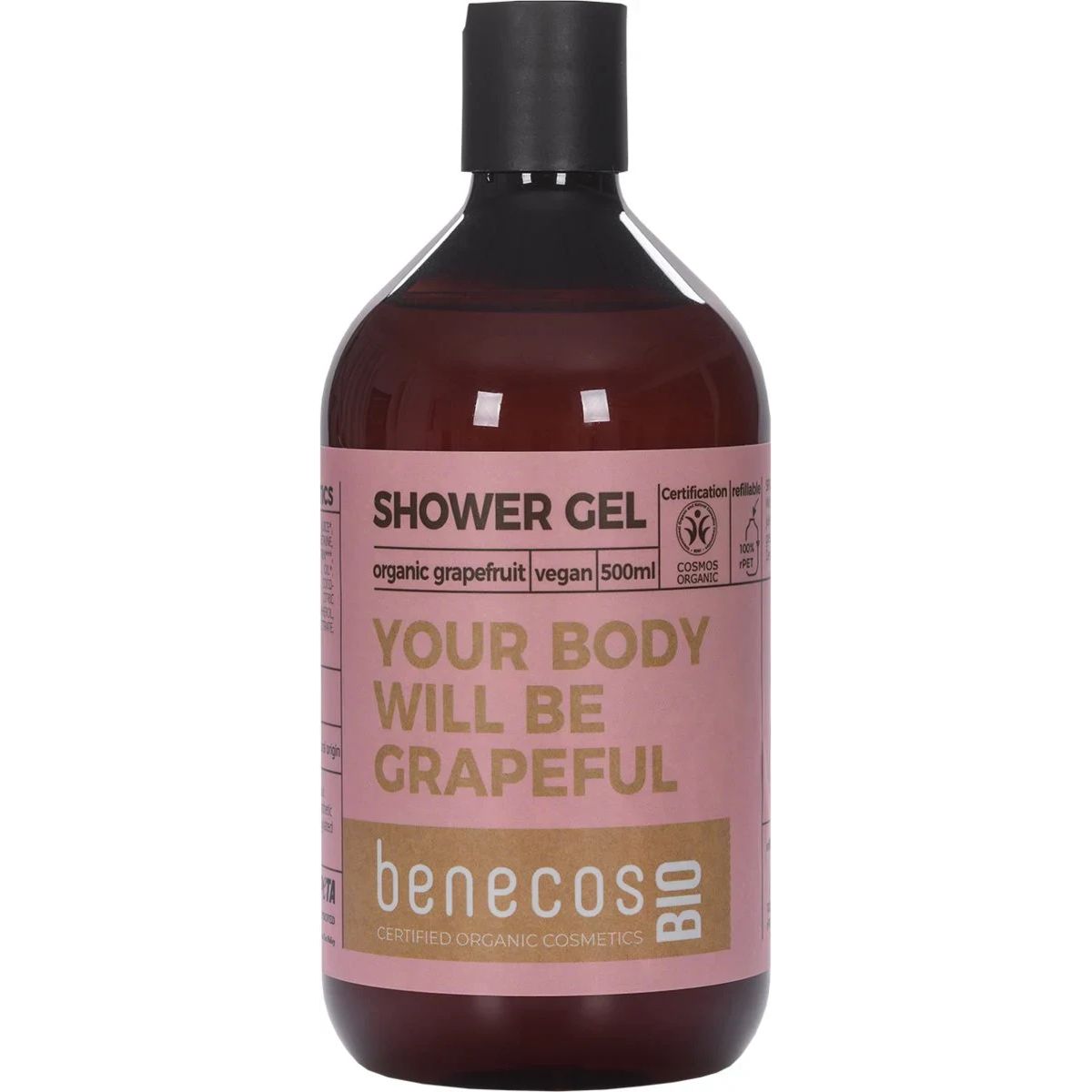 benecosBIO Żel do kąpieli i pod prysznic z organicznym grejpfrutem 500ml