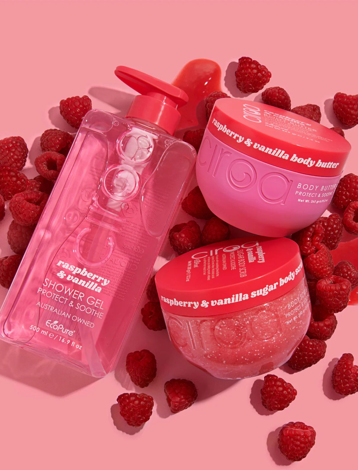 CIROA Beauty Balsam łagodzący do ciała malina i wanilia 350 ml