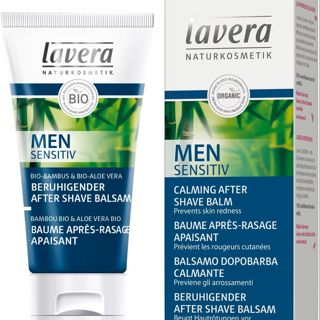 Balsam po goleniu łagodzący z bambusem i aloesem naturalny Lavera 50 ml