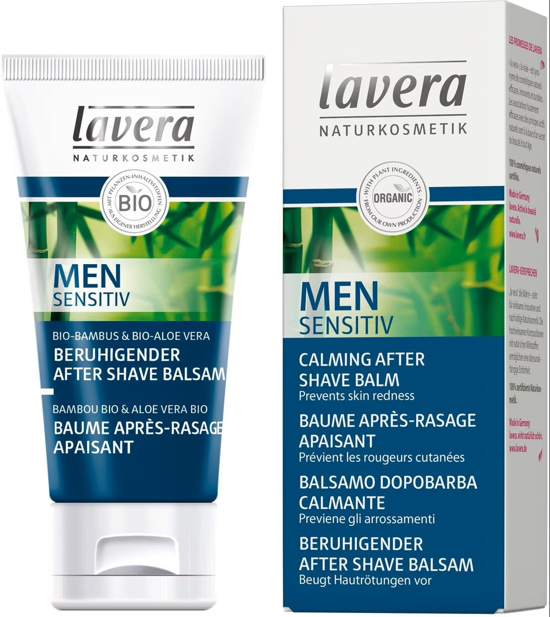Balsam po goleniu łagodzący z bambusem i aloesem naturalny Lavera 50 ml