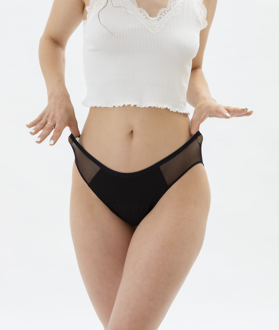 ZESTAW -5% 3x Masmi Majtki menstruacyjne ekologiczne ELEGANT 100% bawełna BIO (rozmiary: S, M, L, XL) - zdjęcie 8