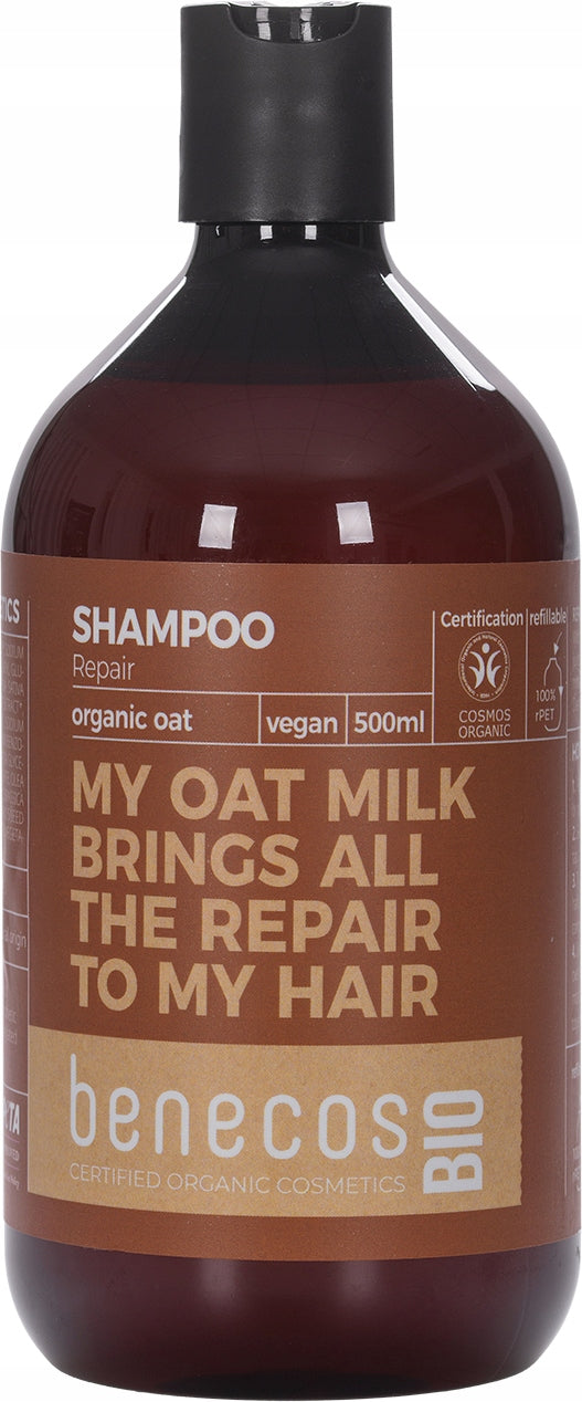 benecosBIO Szampon regenerujący z organicznym owsem 500ml