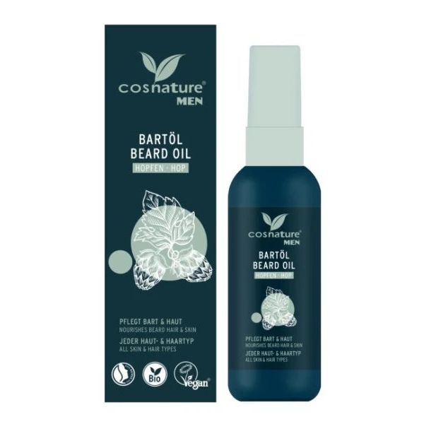 Cosnature BIO MEN Naturalny olejek do brody z wyciągiem z szyszek chmielu 50 ml