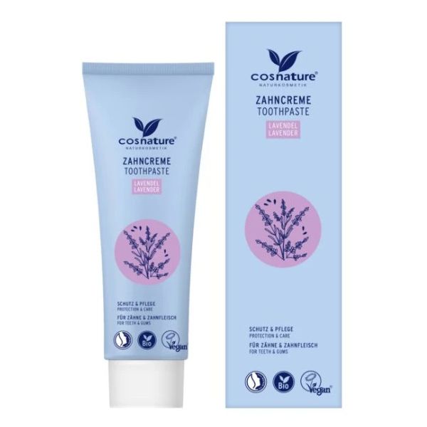 Cosnature BIO Naturalna pasta do zębów z lawendą i miętą z fluorem 75 ml