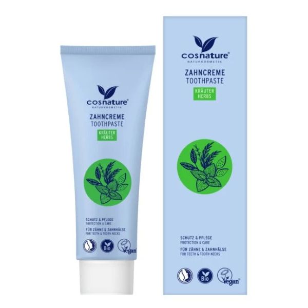Cosnature BIO Naturalna ziołowa pasta do zębów z fluorem 75 ml