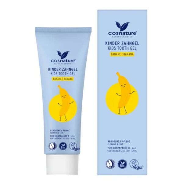 Cosnature BIO Naturalny bananowy żel do zębów dla dzieci 0-6 lat bez fluoru 75 ml