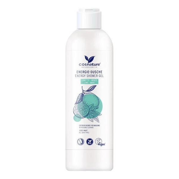 Cosnature BIO Naturalny energetyzujący żel pod prysznic z limonką i miętą 250 ml