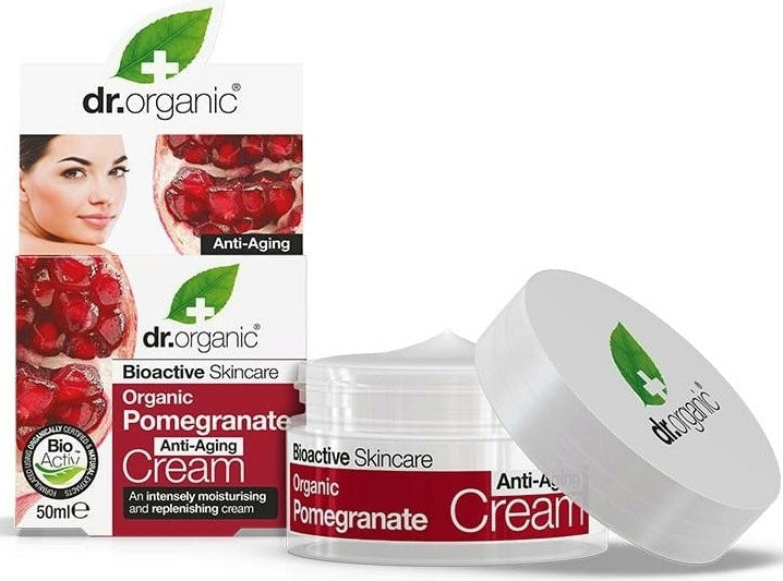 dr. organic Przeciwzmarszczkowy krem z organicznym granatem i koenzymem Q10 50 ml