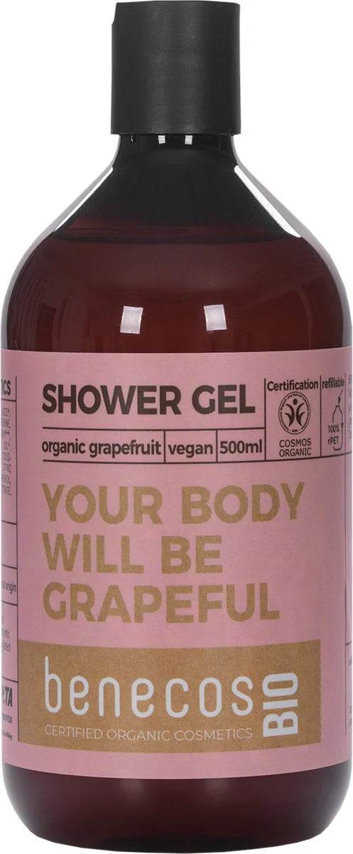 benecosBIO Żel do kąpieli i pod prysznic z organicznym grejpfrutem 500ml