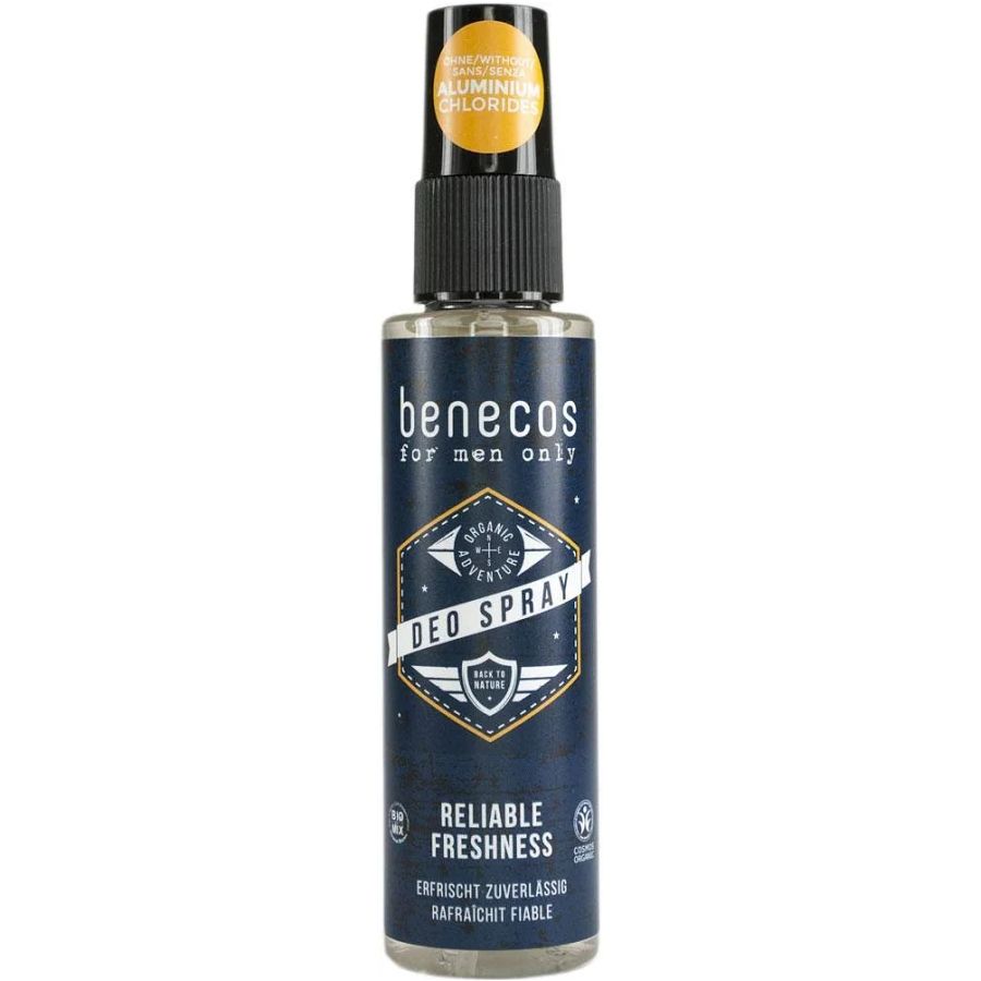 Benecos For men only Naturalny odświeżający deo spray dla mężczyzn 75 ml