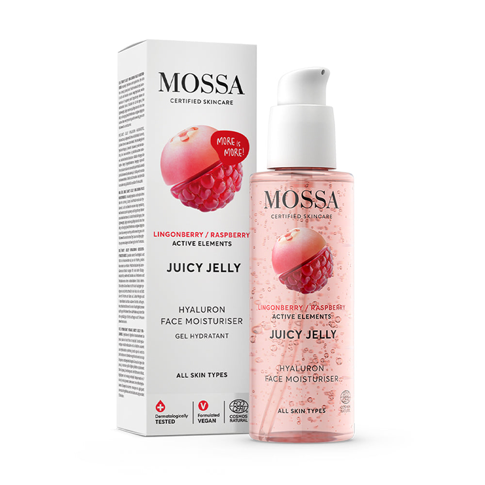 Hialuronowa galaretka nawilżająca  z maliną i borówką brusznicą Mossa by Madara 100 ml