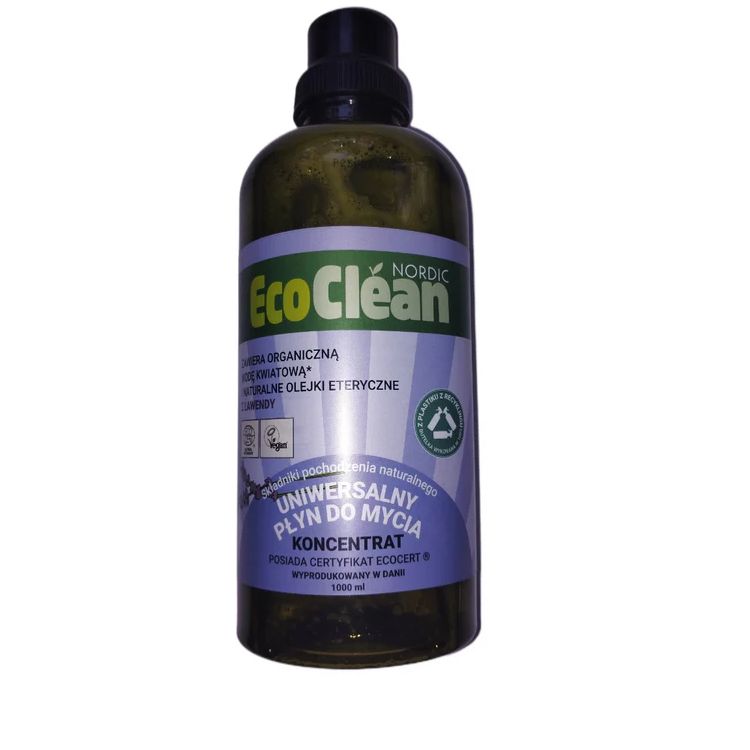 Eco Clean Lawendowy uniwersalny płyn do mycia różnych powierzchni koncentrat 1000 ml