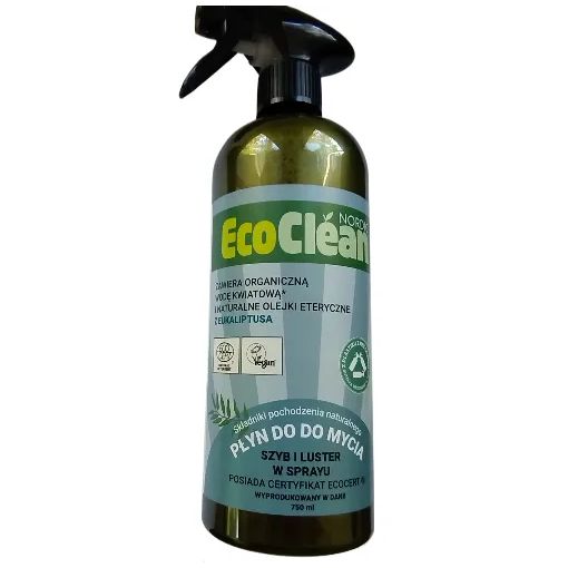 Eco Clean Eukaliptusowy płyn do mycia szyb i luster w sprayu 750 ml