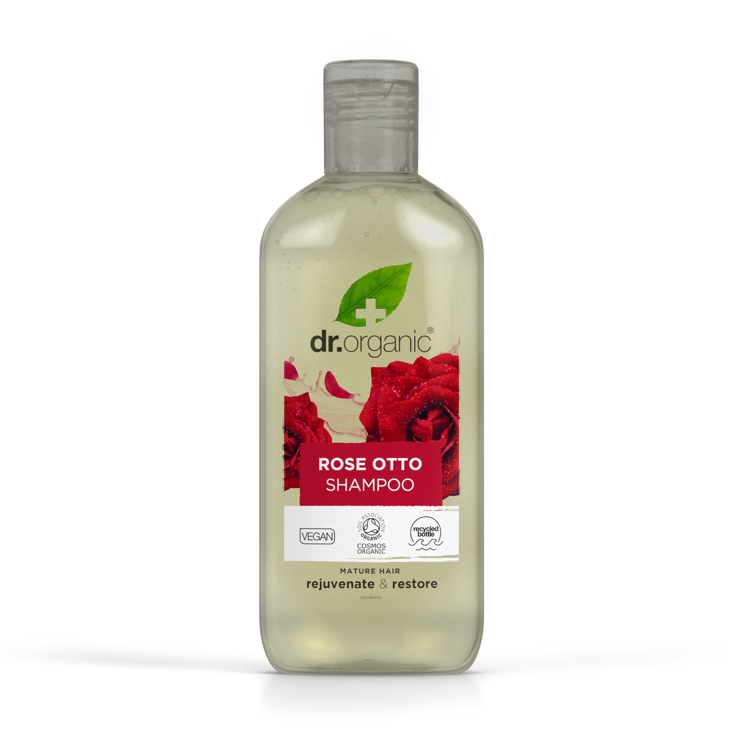 dr. organic Rewitalizujący szampon do włosów dojrzałych z organicznym olejkiem różanym 265 ml