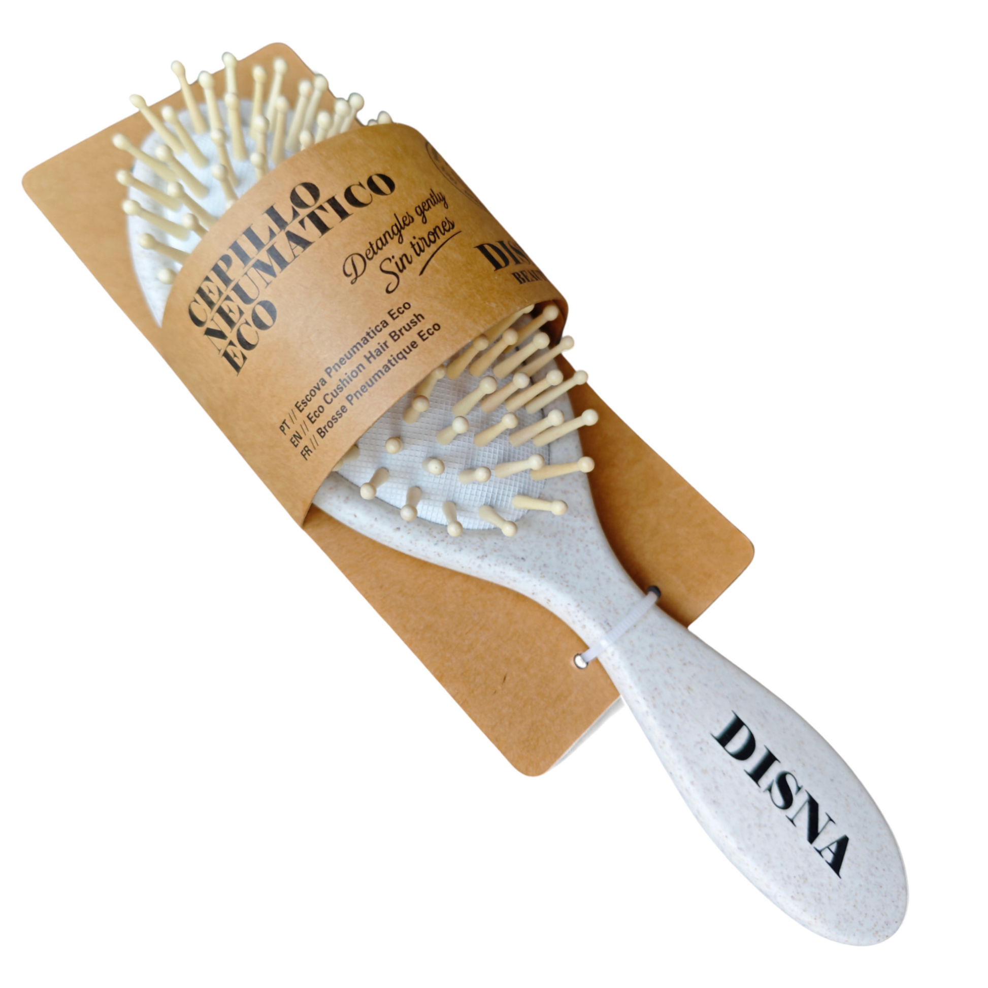Disna Szczotka do włosów "PODUSZKA" ECO FRIENDLY (wykonana ze skrobi manioku i kukurydzy, biodegradowalna) 1 szt.