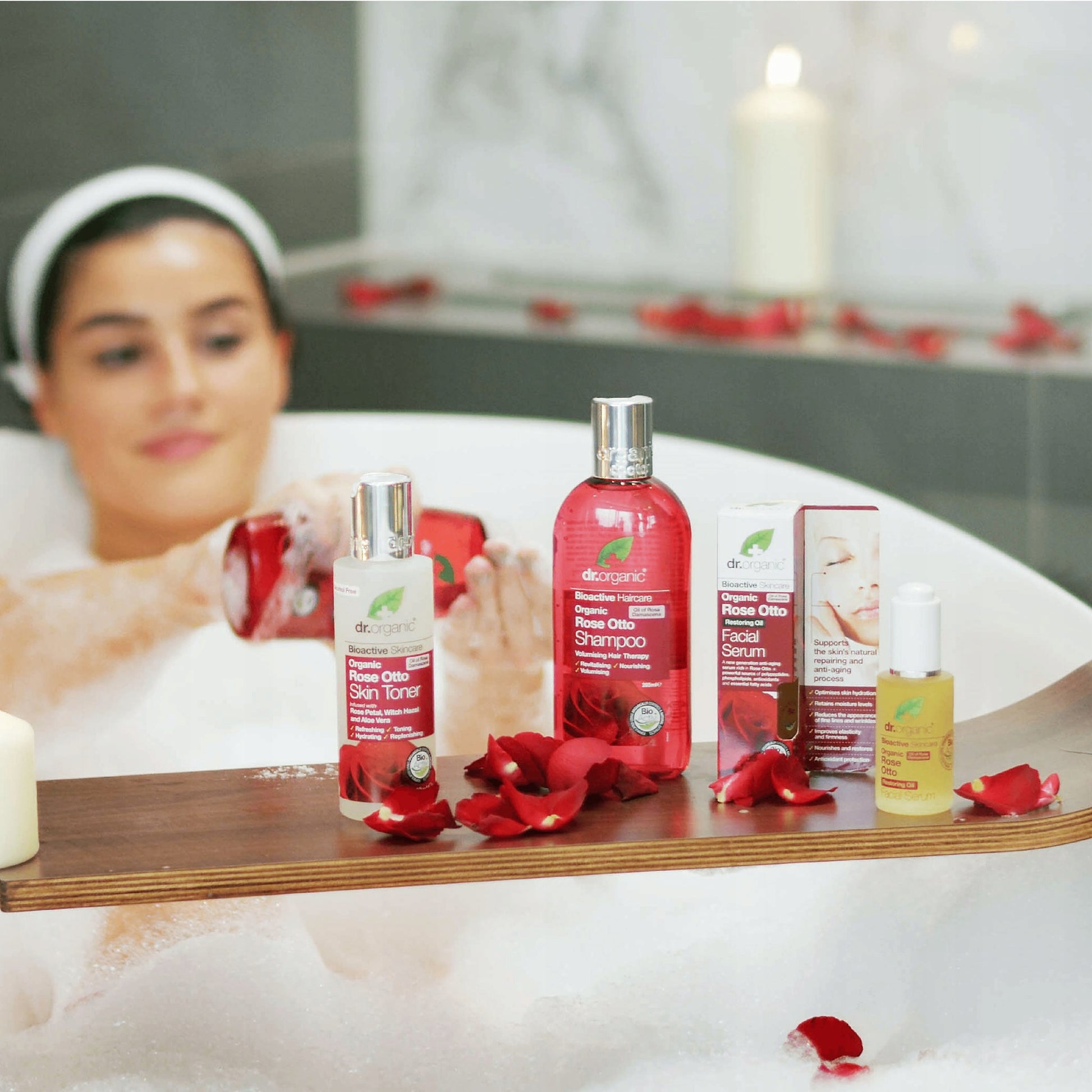 dr. organic BIO Odżywka dodająca objętości RÓŻA 265 ml - zdjęcie 3