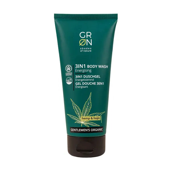 GRN Energetyzujący żel 3w1 do twarzy, włosów i ciała Olej Konopny & Chmiel 200 ml