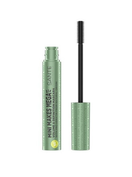 Sante Naturalny tusz do rzęs zwiększający objętość Mini Makes Mega 01 Black 8g