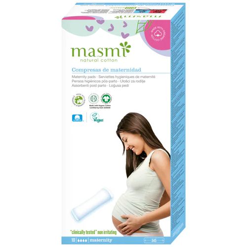 Masmi Podpaski poporodowe 100% bawełny organicznej 10 szt.
