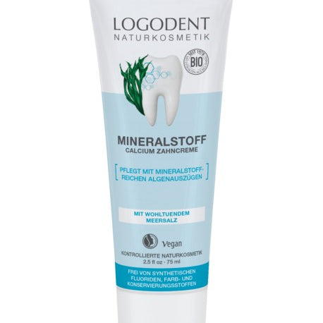 Logona DENT MINERAL Calcium Mineralna pasta do zębów z wapniem&amp;solą morską 75ml