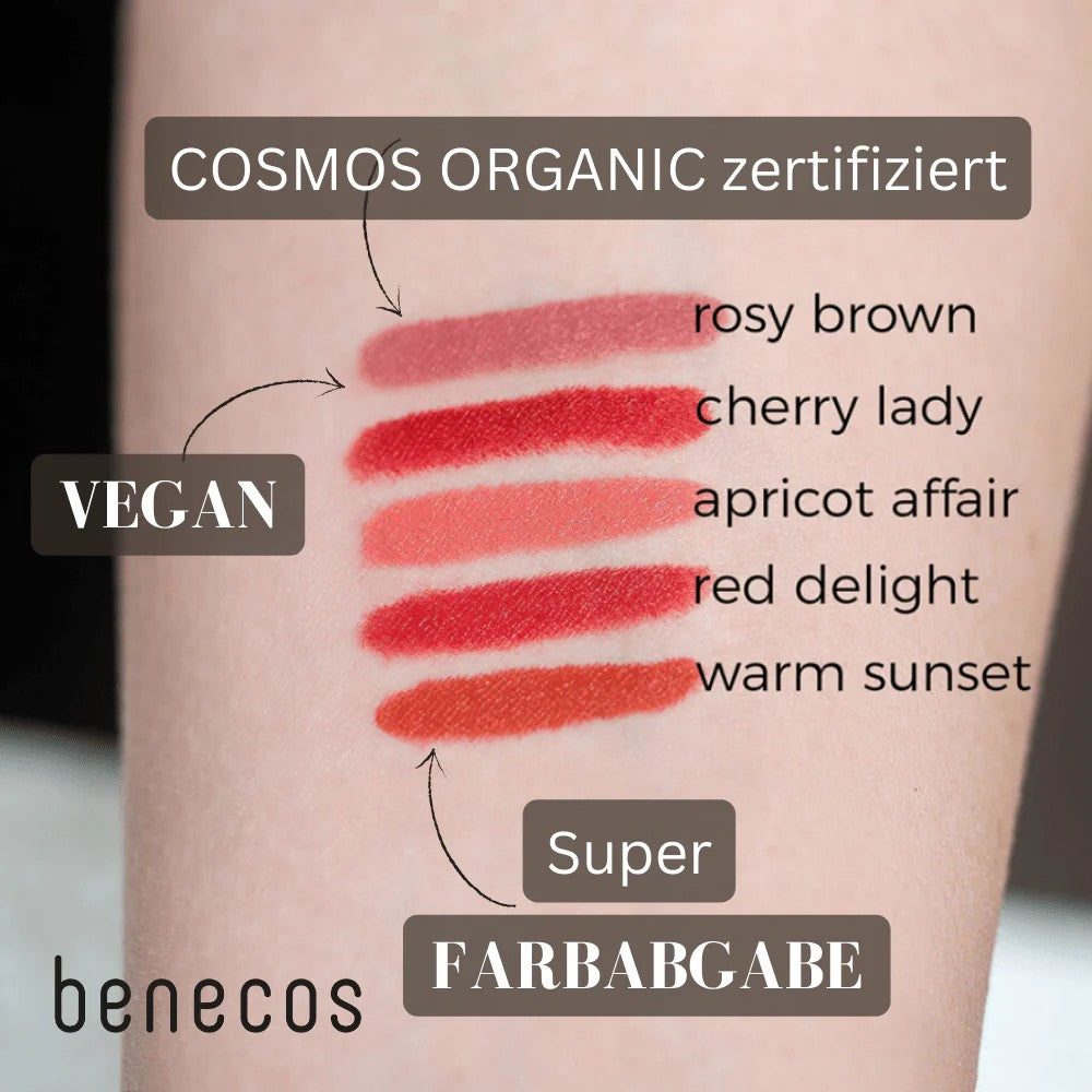 Benecos Naturalna pomadka w kredce Jumbo - apricot affair - zdjęcie 3