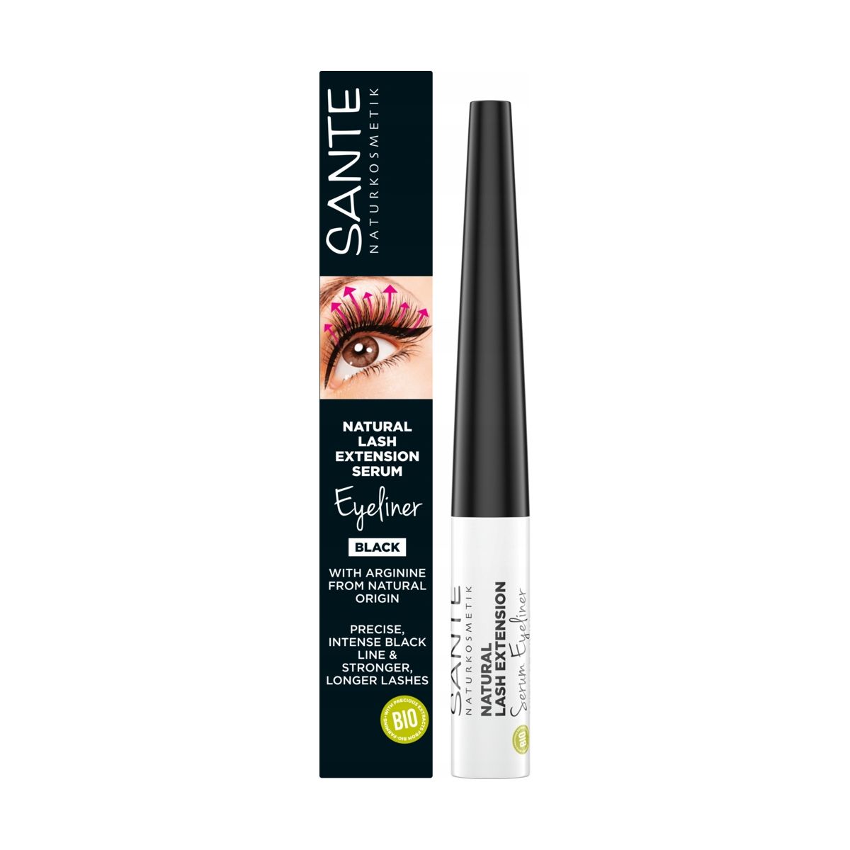 Sante Naturalne serum/eyeliner wydłużające rzęsy Black 3,5ml