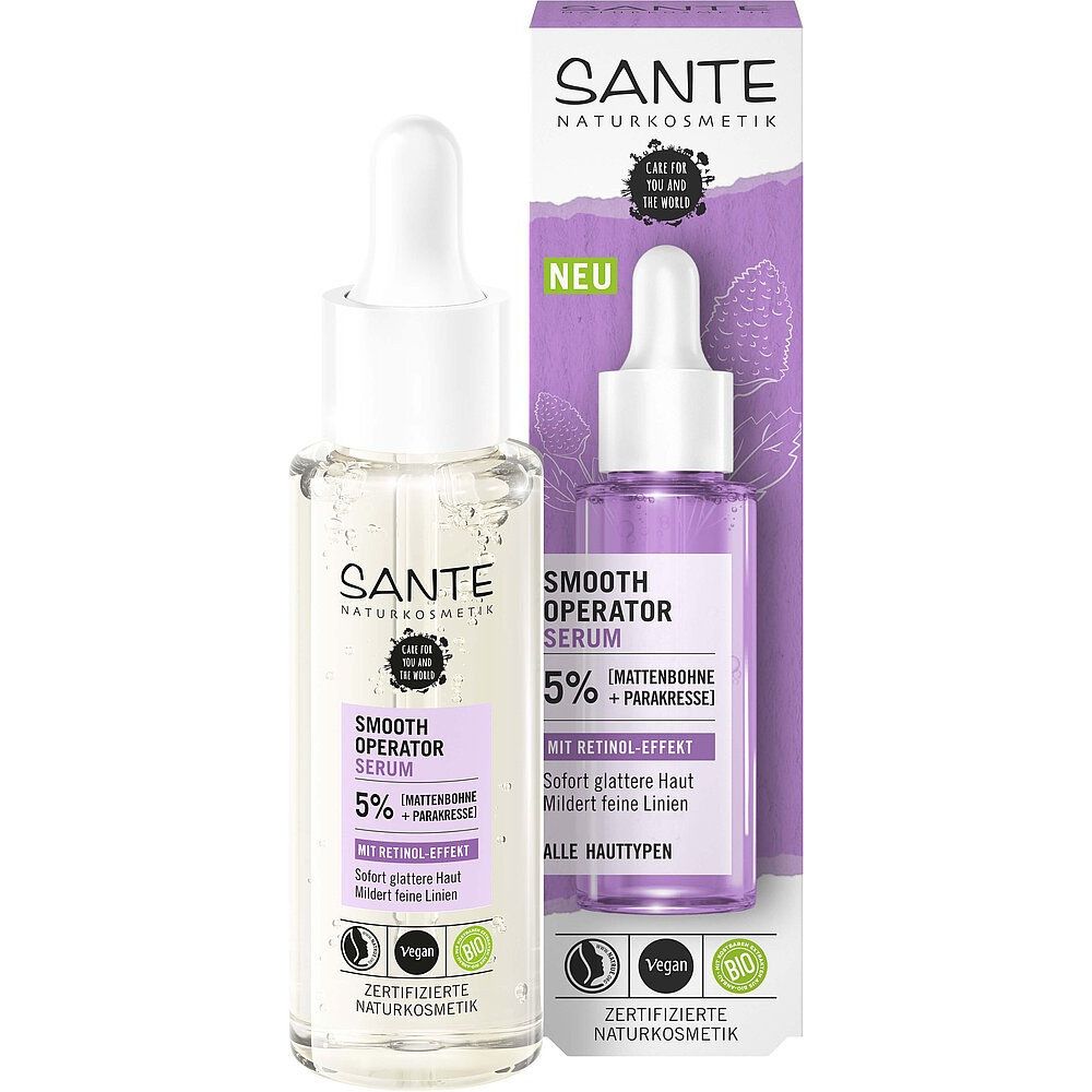 Snate Serum wygładzające z efektem retinolu 5% - fasola indyjska i parakress 30ml