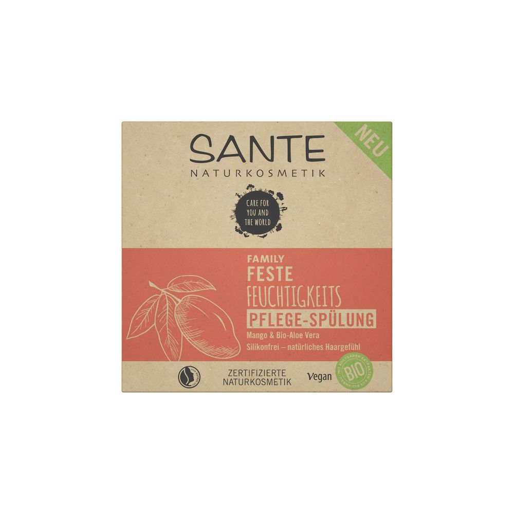 Sante Nawilżająca odżywka w kostce z organicznym masłem mango i aloesem 60g