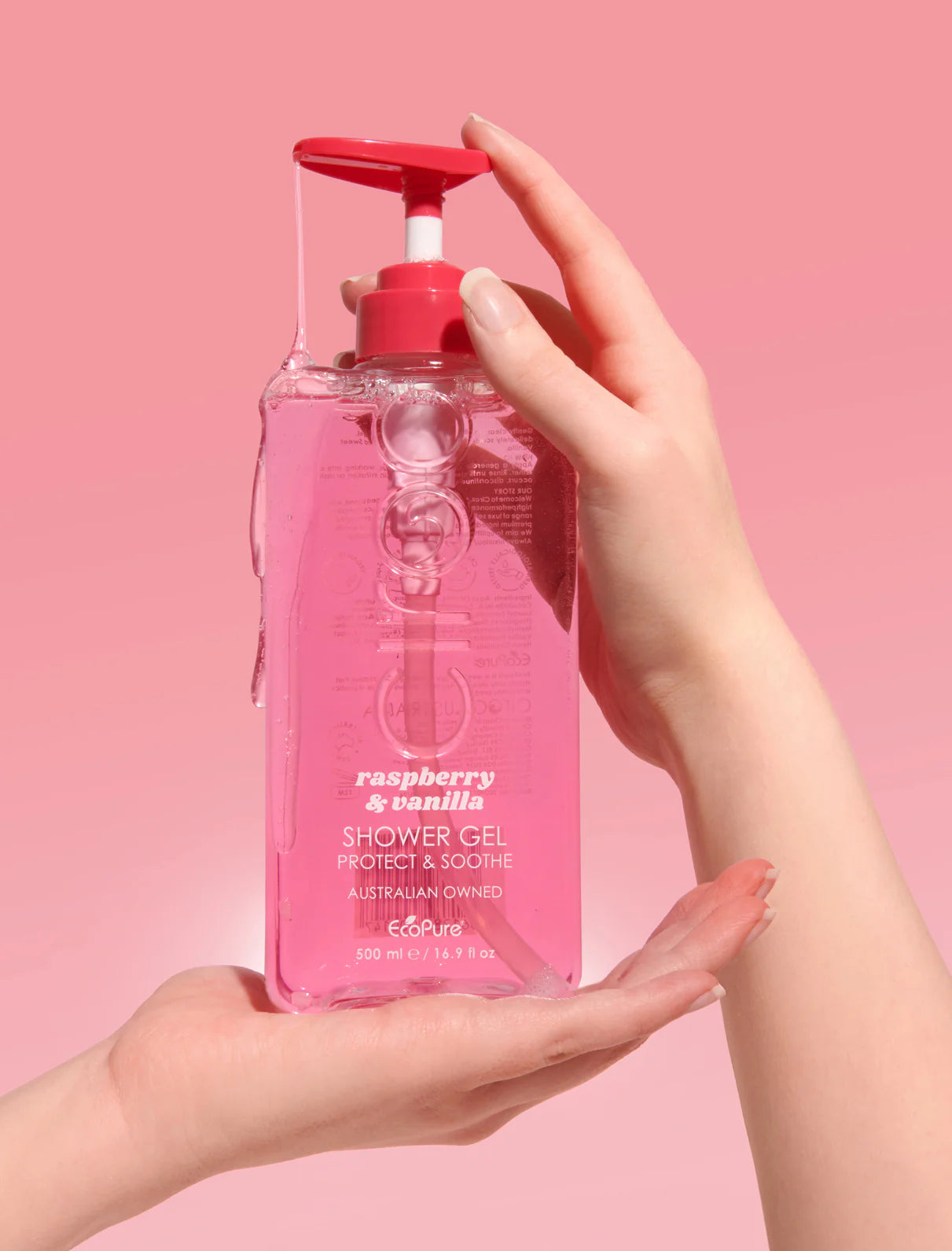 CIROA Beauty Żel łagodzący pod prysznic malina i wanilia