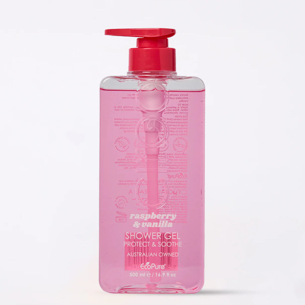 CIROA Beauty Żel łagodzący pod prysznic malina i wanilia